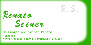 renato seiner business card